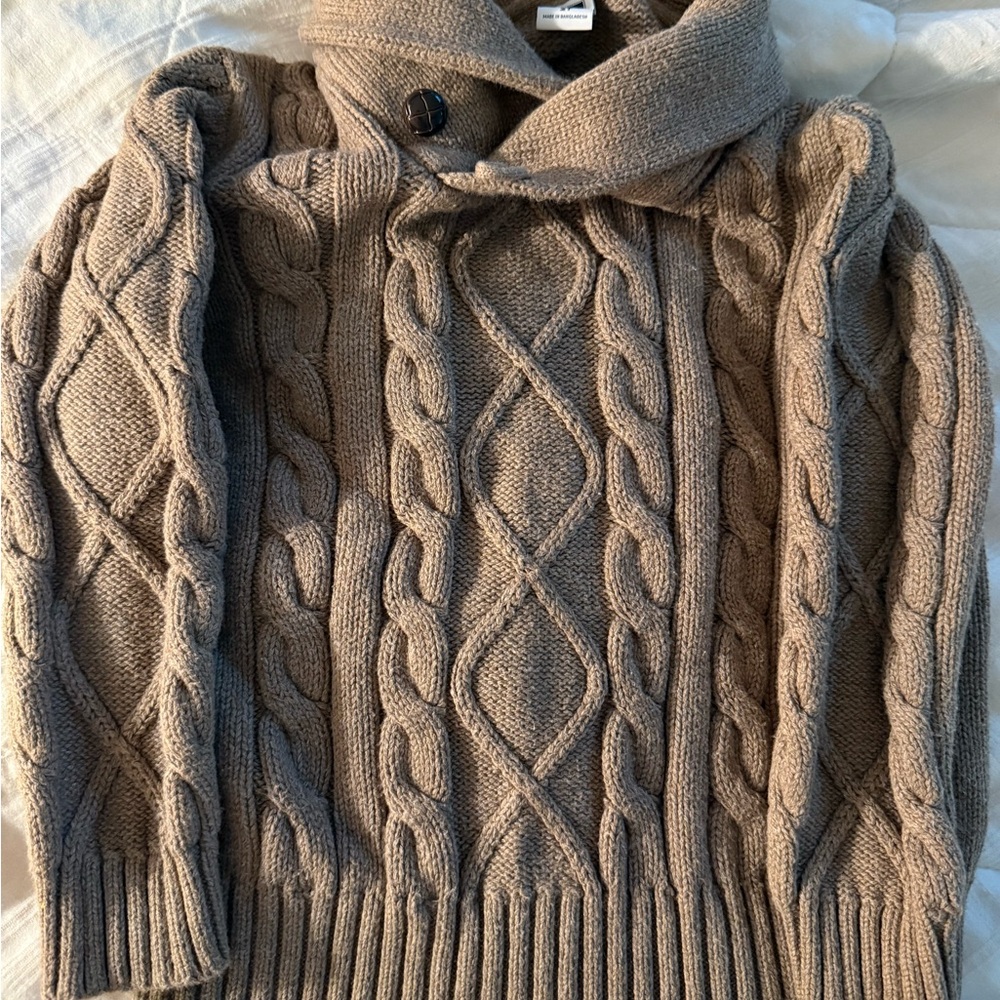 Janie and Jack Toddler's Turtleneck Sweater - Brown